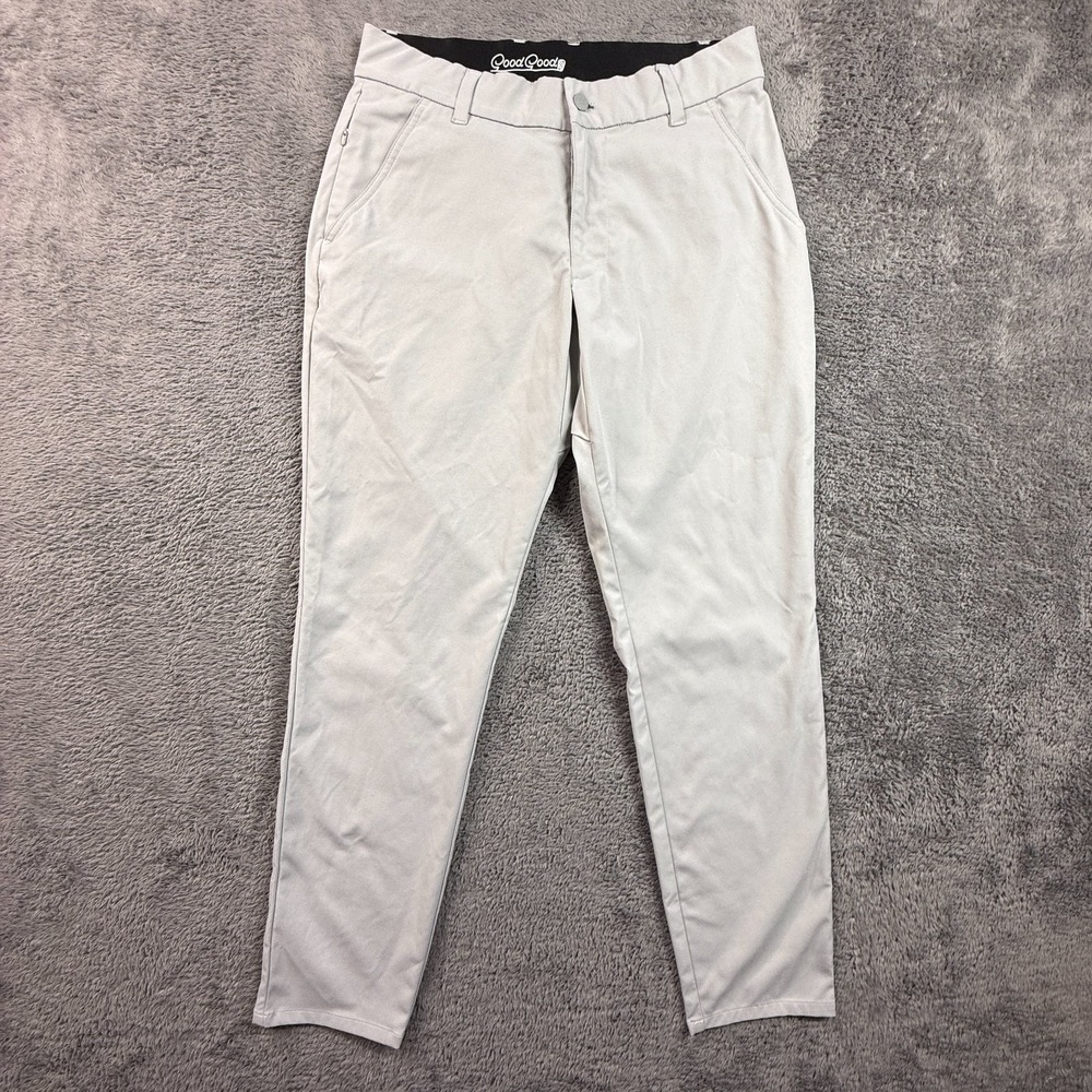 Good Good Golf Pants Mens 28 Light Gray Polyester Casual Outdoor Athleisure